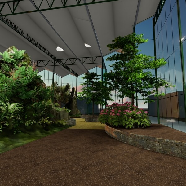 Botanical greenhouse design (Kuwait)