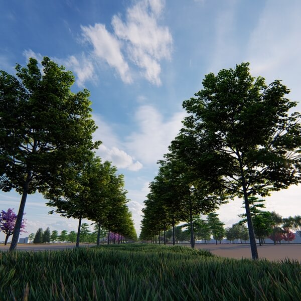 3D render Park Land of Cuijk (The Netherlands)