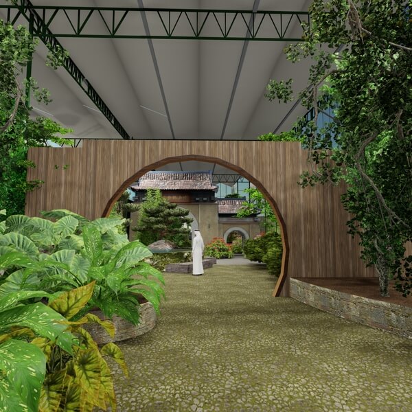 Botanical greenhouse design (Kuwait)